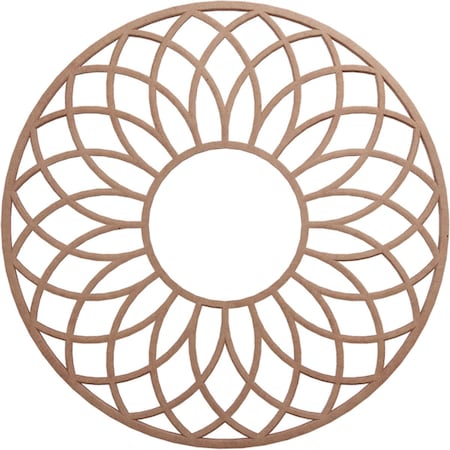 Ekena Millwork Cannes Wood Fretwork Pierced Ceiling Medallion, Wood (Paint Grade), 20"OD x 6 7/8"ID x 3/8"T CMWP20X20X0375CNMF